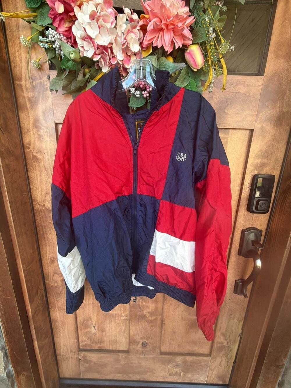 Vintage USA Olympic Team Colorblock Windbreaker Jacket Large